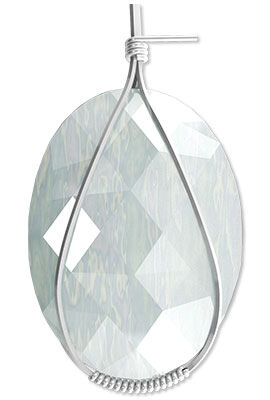 Cabochon in shaped wire